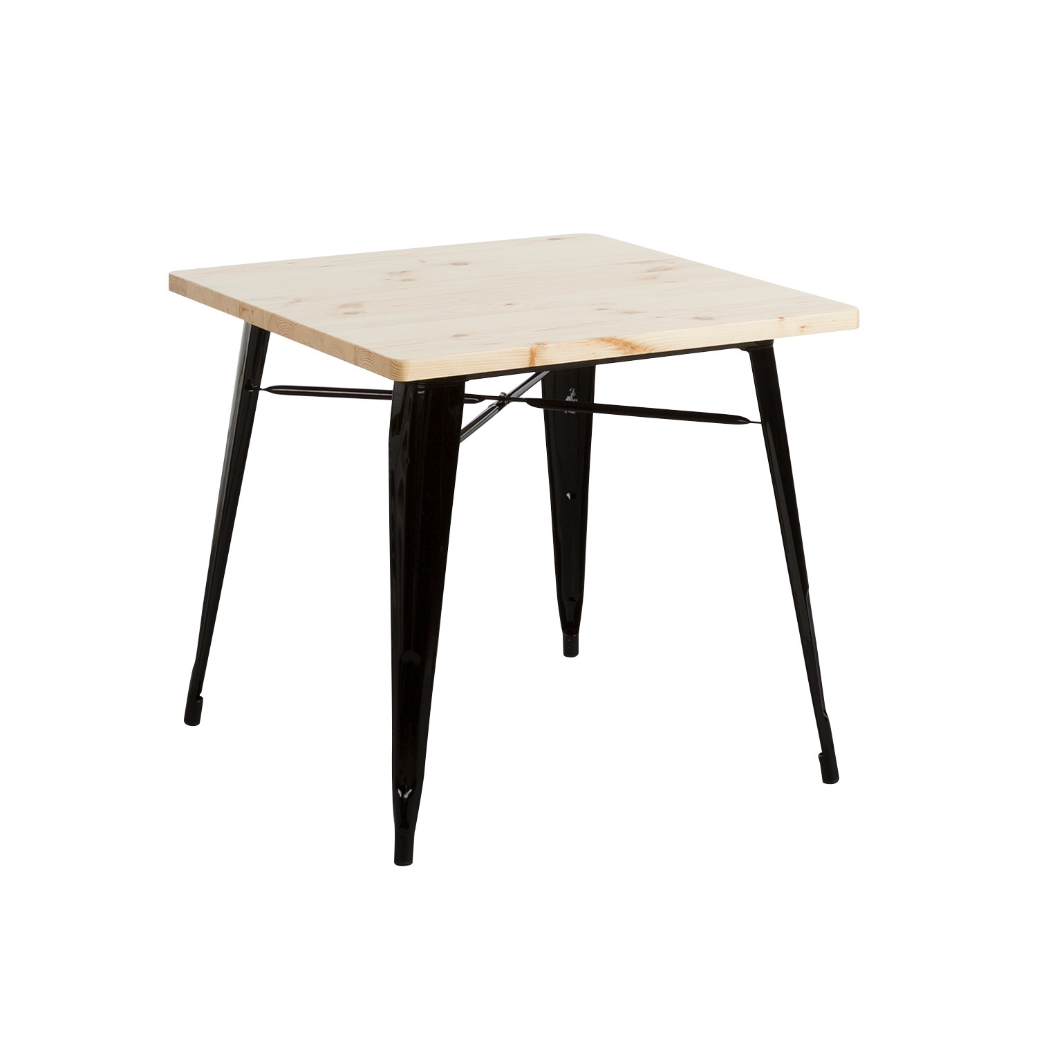 Mesa de Comedor Cuadrada Iron Wood 80x80x74cm Thinia Home Mesas de Comedor 1